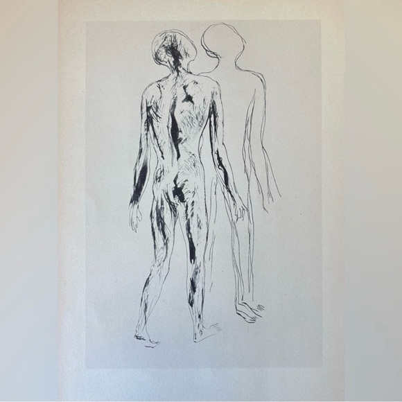 NUDE Gino Bonichi SCIPIONE 1933 Fine Art Print Vintage 1940’s Antique Original - Picture 7 of 8